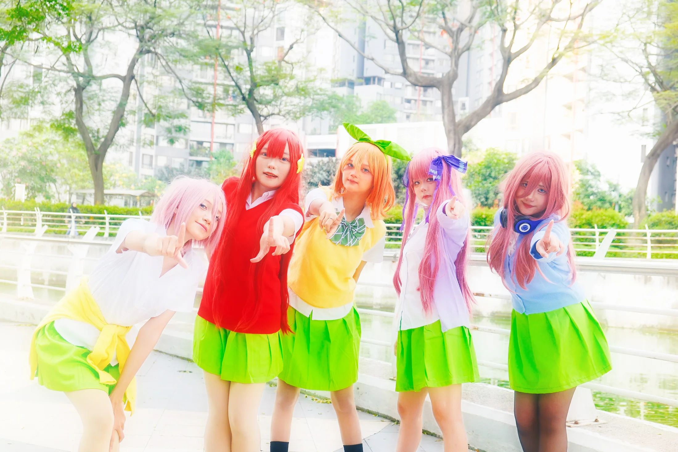 Gotoubun number 2 group cosplay portrait